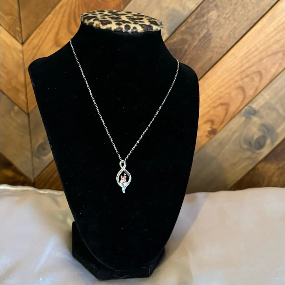 🆕 Forever Mother & Daughter Bond Silver Necklace - Picture 9 of 16